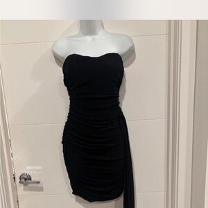 BCX Black Strapless Dress